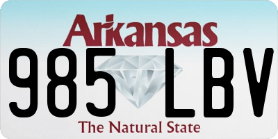 AR license plate 985LBV