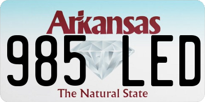AR license plate 985LED