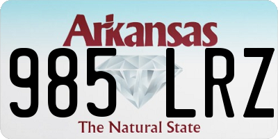 AR license plate 985LRZ