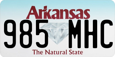 AR license plate 985MHC
