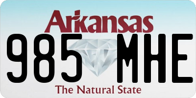 AR license plate 985MHE