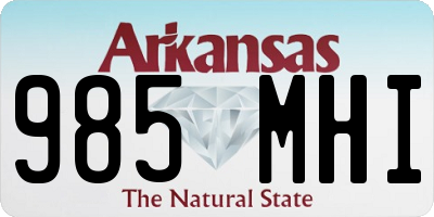 AR license plate 985MHI