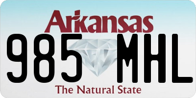 AR license plate 985MHL