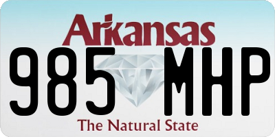 AR license plate 985MHP