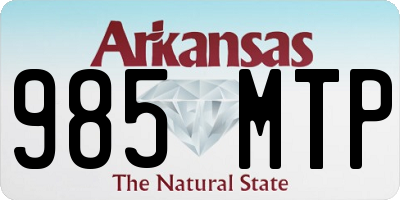 AR license plate 985MTP
