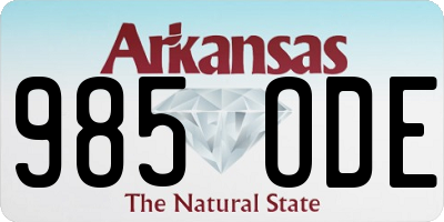 AR license plate 985ODE