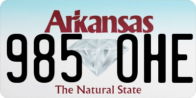 AR license plate 985OHE