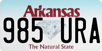 AR license plate 985URA
