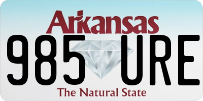 AR license plate 985URE