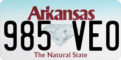 AR license plate 985VEO