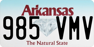 AR license plate 985VMV