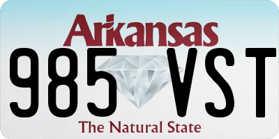 AR license plate 985VST