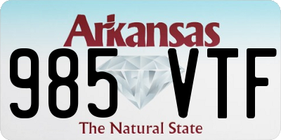 AR license plate 985VTF