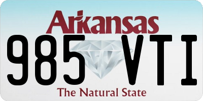 AR license plate 985VTI