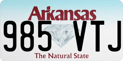 AR license plate 985VTJ