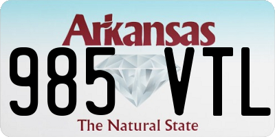 AR license plate 985VTL