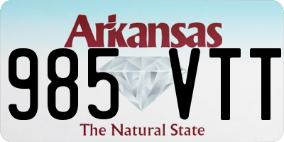 AR license plate 985VTT