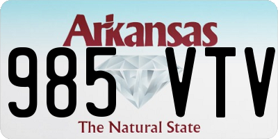 AR license plate 985VTV