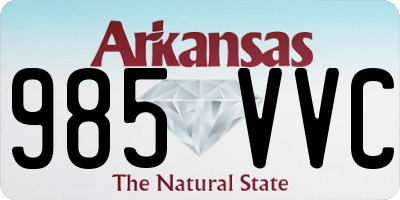AR license plate 985VVC