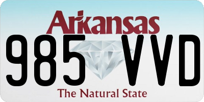 AR license plate 985VVD
