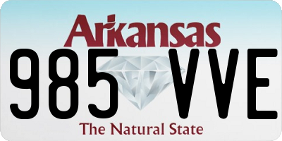AR license plate 985VVE