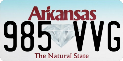 AR license plate 985VVG