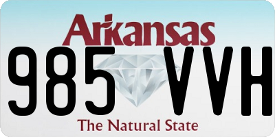 AR license plate 985VVH