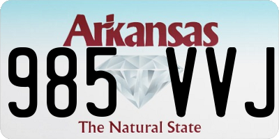 AR license plate 985VVJ