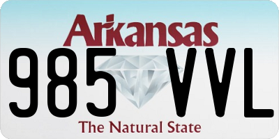 AR license plate 985VVL