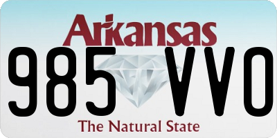 AR license plate 985VVO
