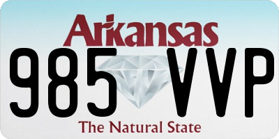 AR license plate 985VVP