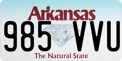 AR license plate 985VVU