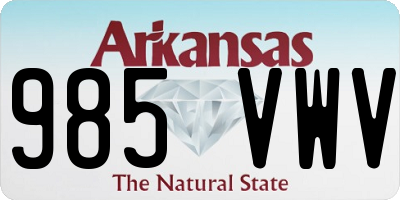 AR license plate 985VWV