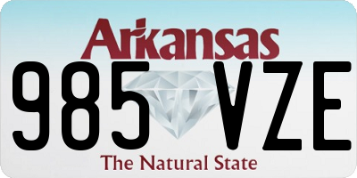 AR license plate 985VZE