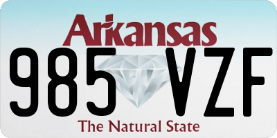 AR license plate 985VZF