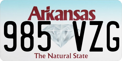 AR license plate 985VZG