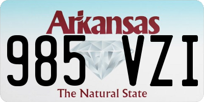 AR license plate 985VZI