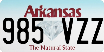 AR license plate 985VZZ