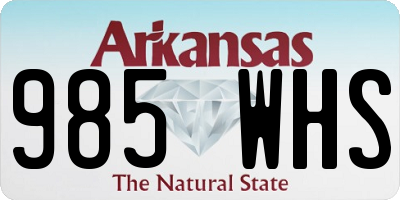 AR license plate 985WHS