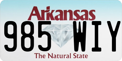 AR license plate 985WIY