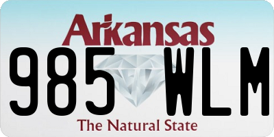 AR license plate 985WLM