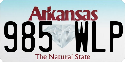 AR license plate 985WLP