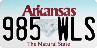 AR license plate 985WLS