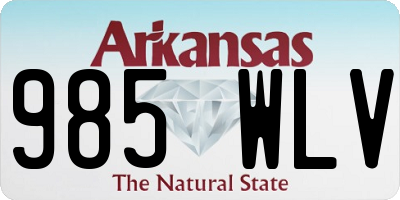 AR license plate 985WLV