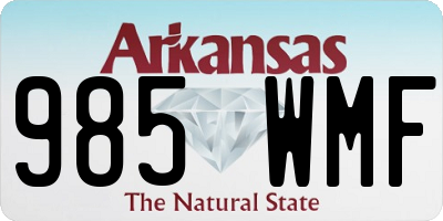 AR license plate 985WMF