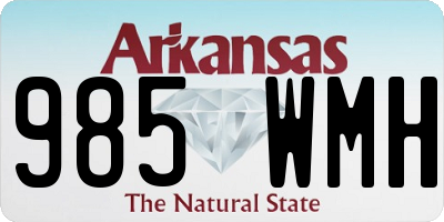 AR license plate 985WMH
