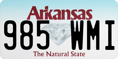 AR license plate 985WMI