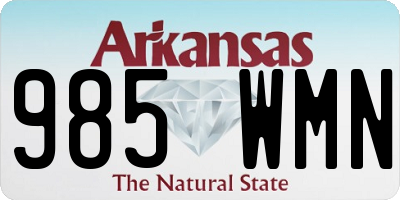 AR license plate 985WMN