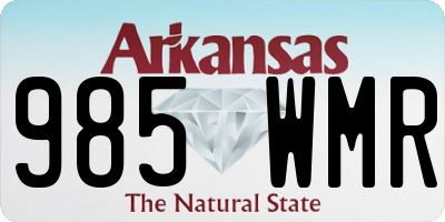 AR license plate 985WMR