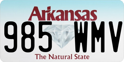 AR license plate 985WMV